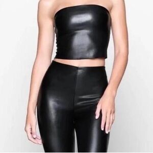 skims leather top